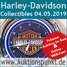 Harley-Davidson Collectibles - Sammlerstücke-Auktion von Versteigerer Frank Ehlert