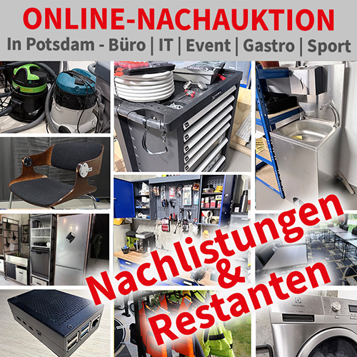 Auktion – Auflösung eines CoWork Office in Potsdam am 04.06.2026