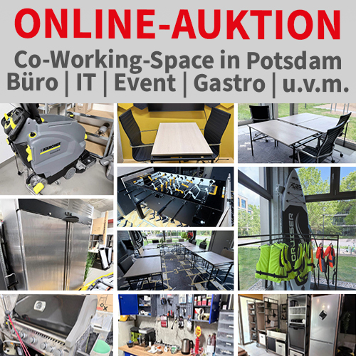 Auktion – Auflösung eines CoWork Office in Potsdam am 04.06.2026